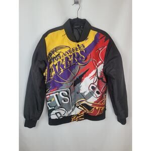 New Era Men's Multi Basketball Teams Bomber Blousen Jacket Coat Medium